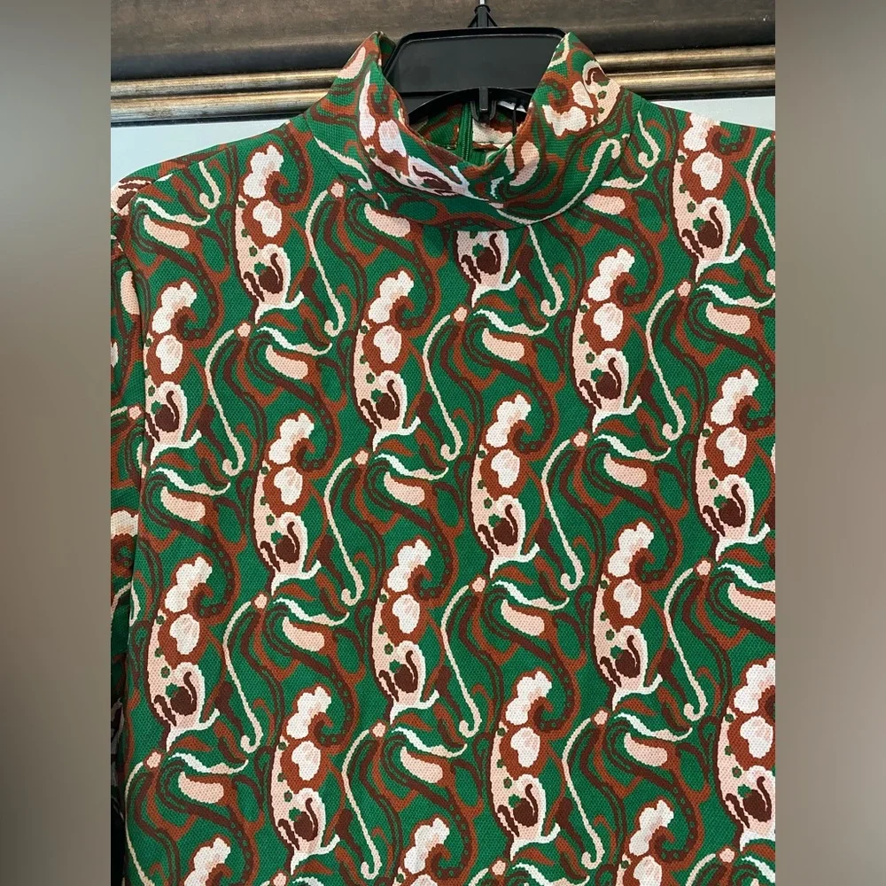 ZARA NWT SIZE L MOCK NECK SLITTED DRESS - Picture 3 of 7